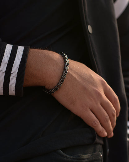 Double Link Retro Chain Bracelet