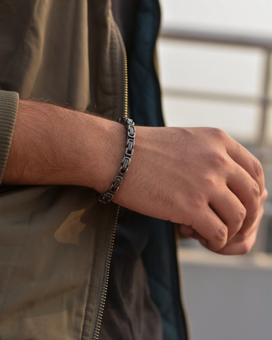 Double Link Retro Chain Bracelet