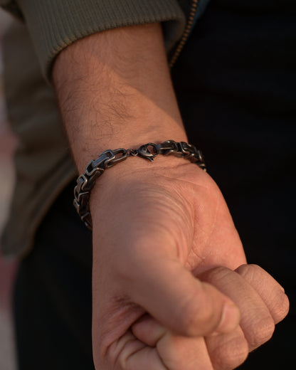 Double Link Retro Chain Bracelet