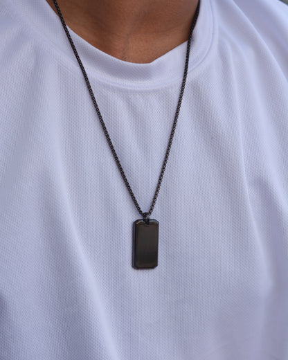 Midnight Black Dog Tag