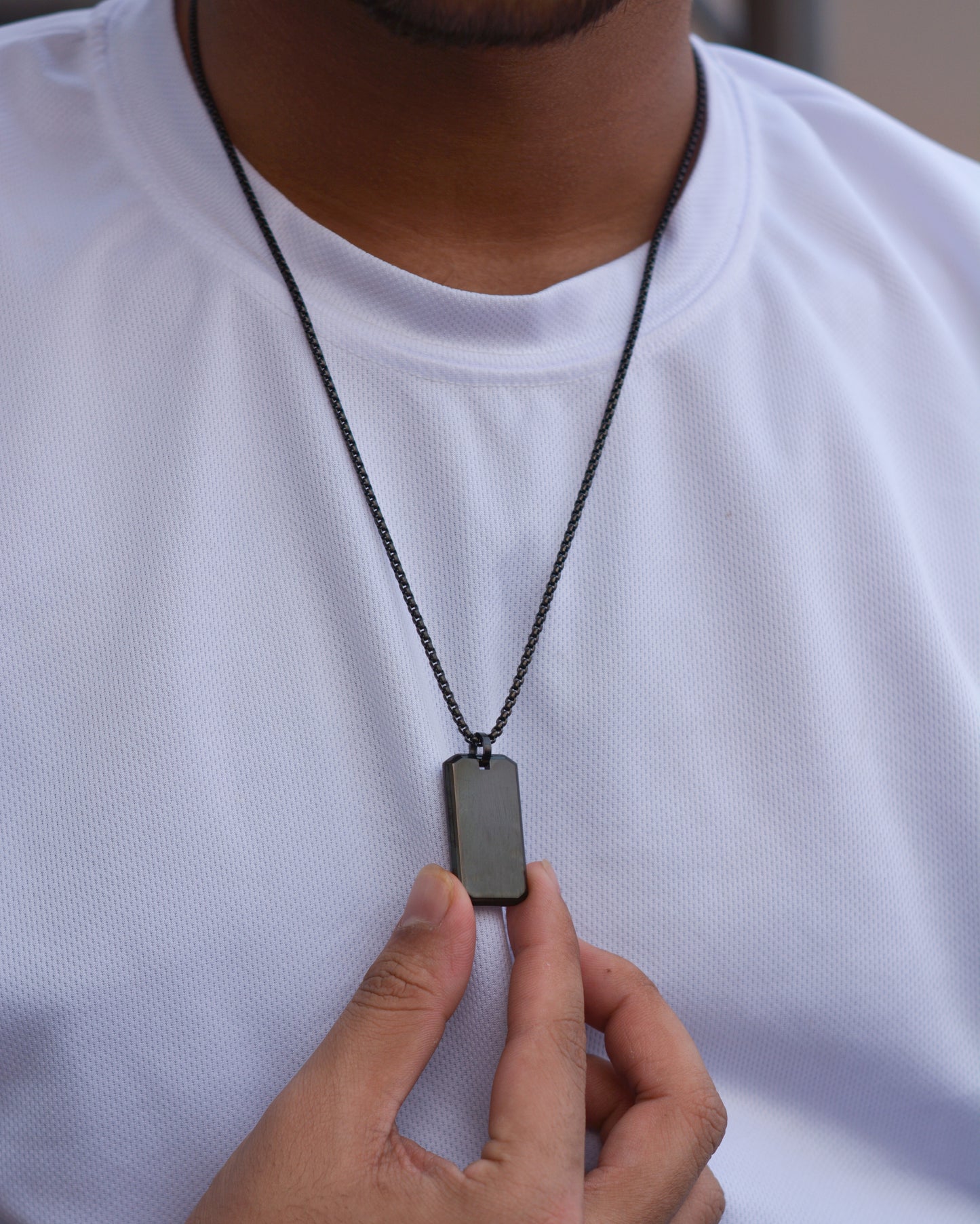 Midnight Black Dog Tag