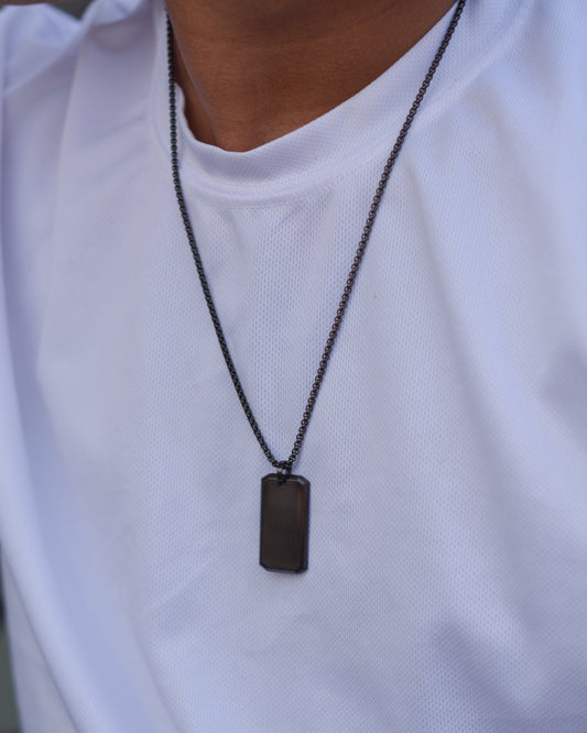 Midnight Black Dog Tag