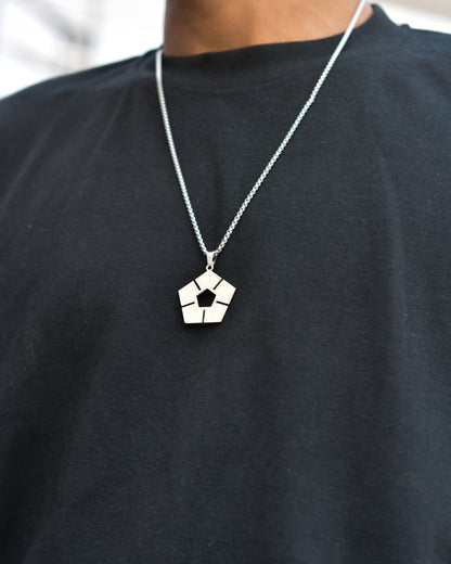 Pentagon Pulse Necklace