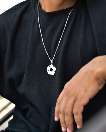 Pentagon Pulse Necklace