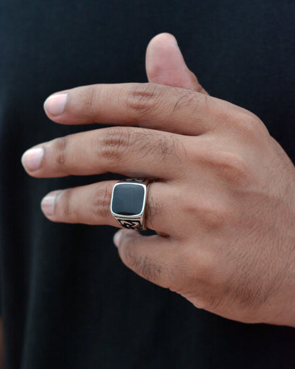 Obsidian Sovereign Ring