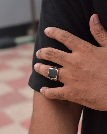 Obsidian Sovereign Ring