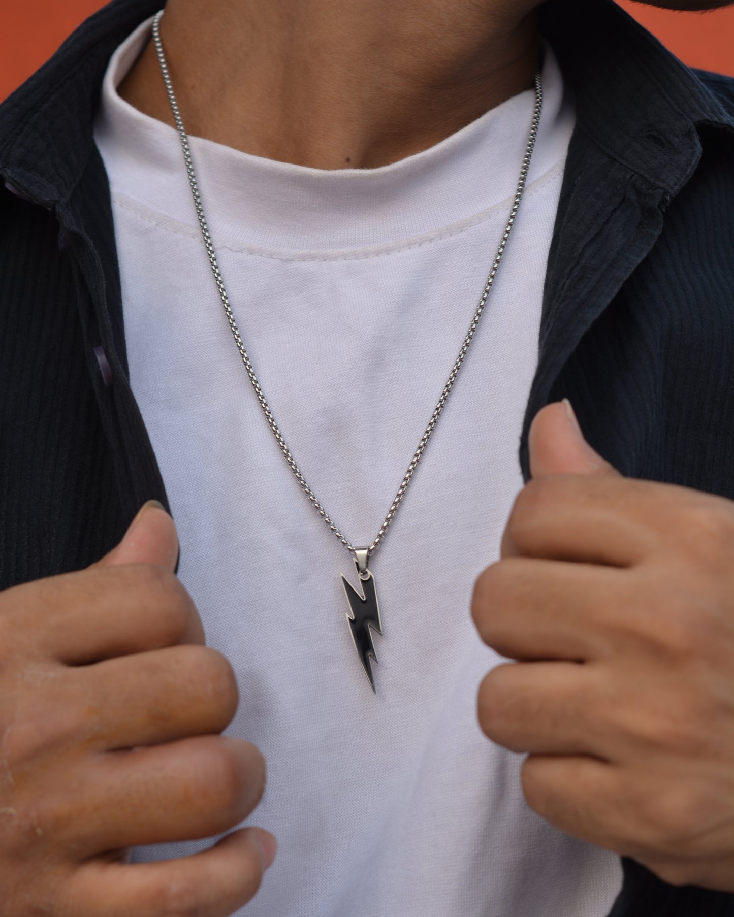 Celestial Thunderbolt Pendant Necklace