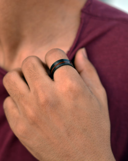 Midnight Timber Ring