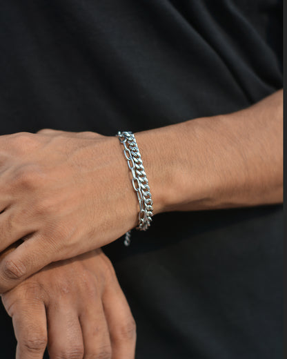 Silver Grace Duo Bracelet
