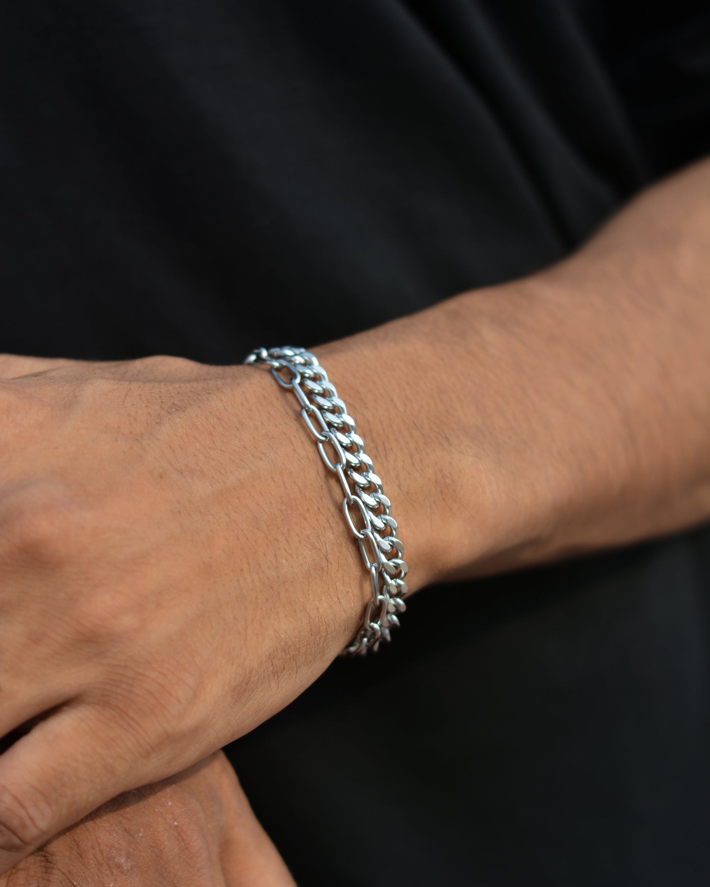 Silver Grace Duo Bracelet