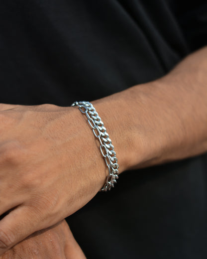 Silver Grace Duo Bracelet