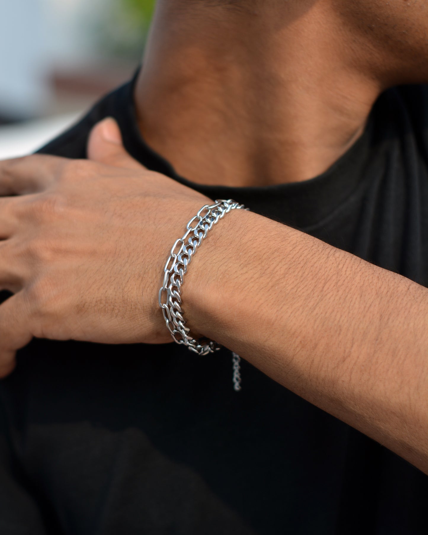 Silver Grace Duo Bracelet