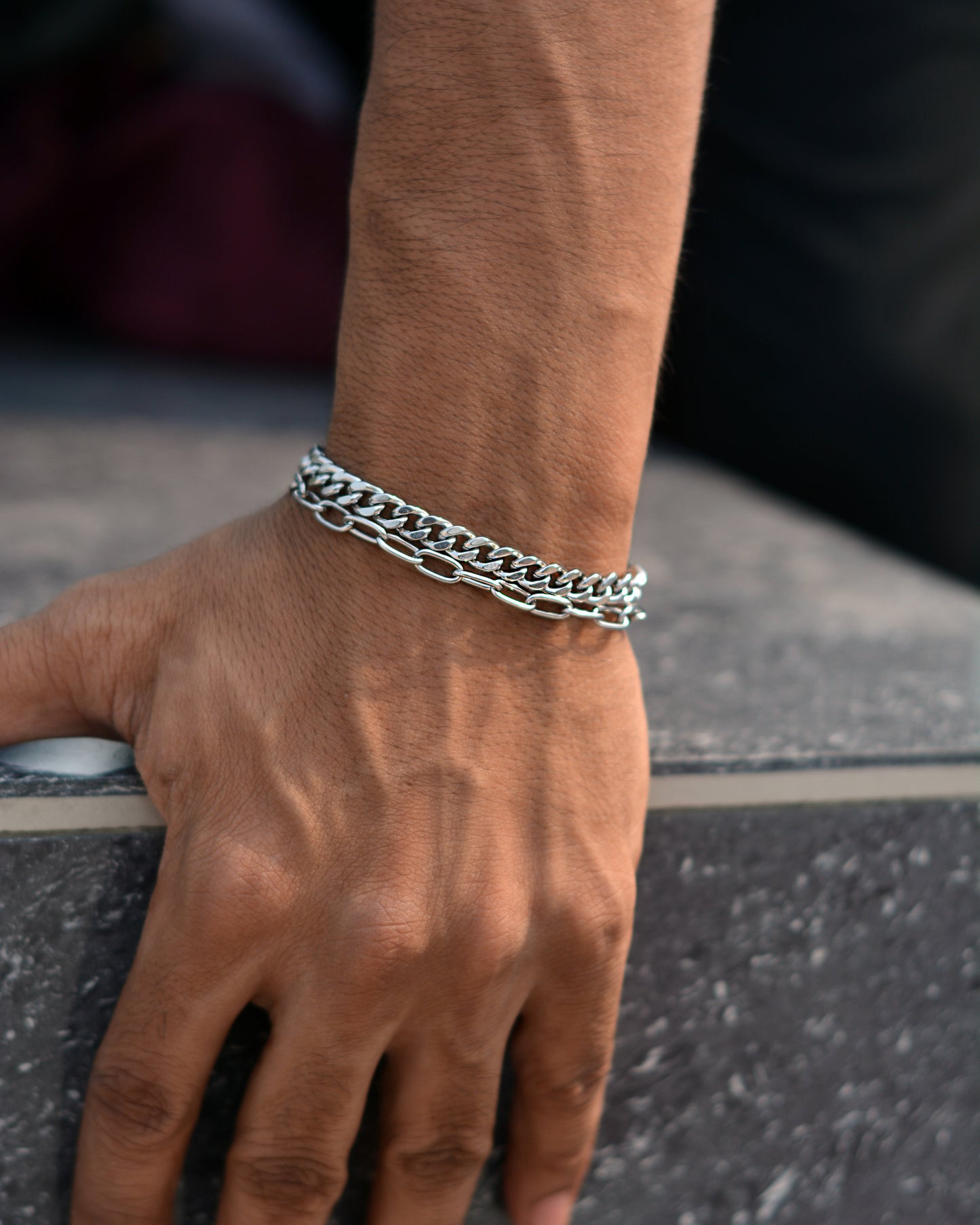 Silver Grace Duo Bracelet