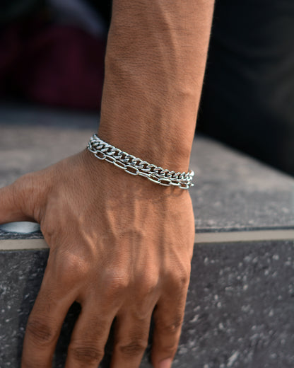 Silver Grace Duo Bracelet