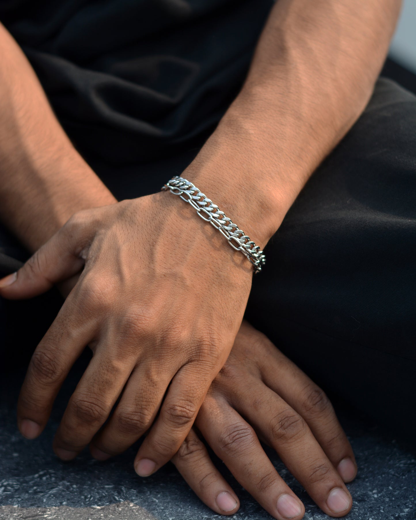 Silver Grace Duo Bracelet