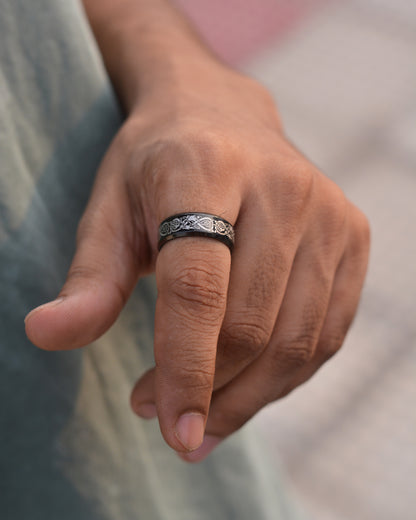 Celtic Dragon Band Ring