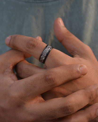 Celtic Dragon Band Ring