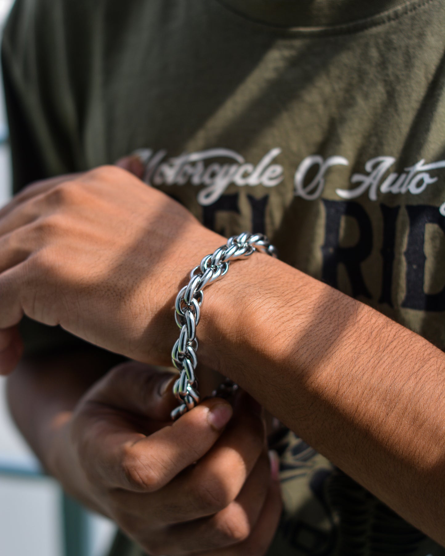 Silver Whirl Bracelet