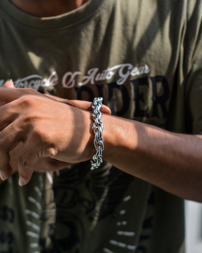 Silver Whirl Bracelet