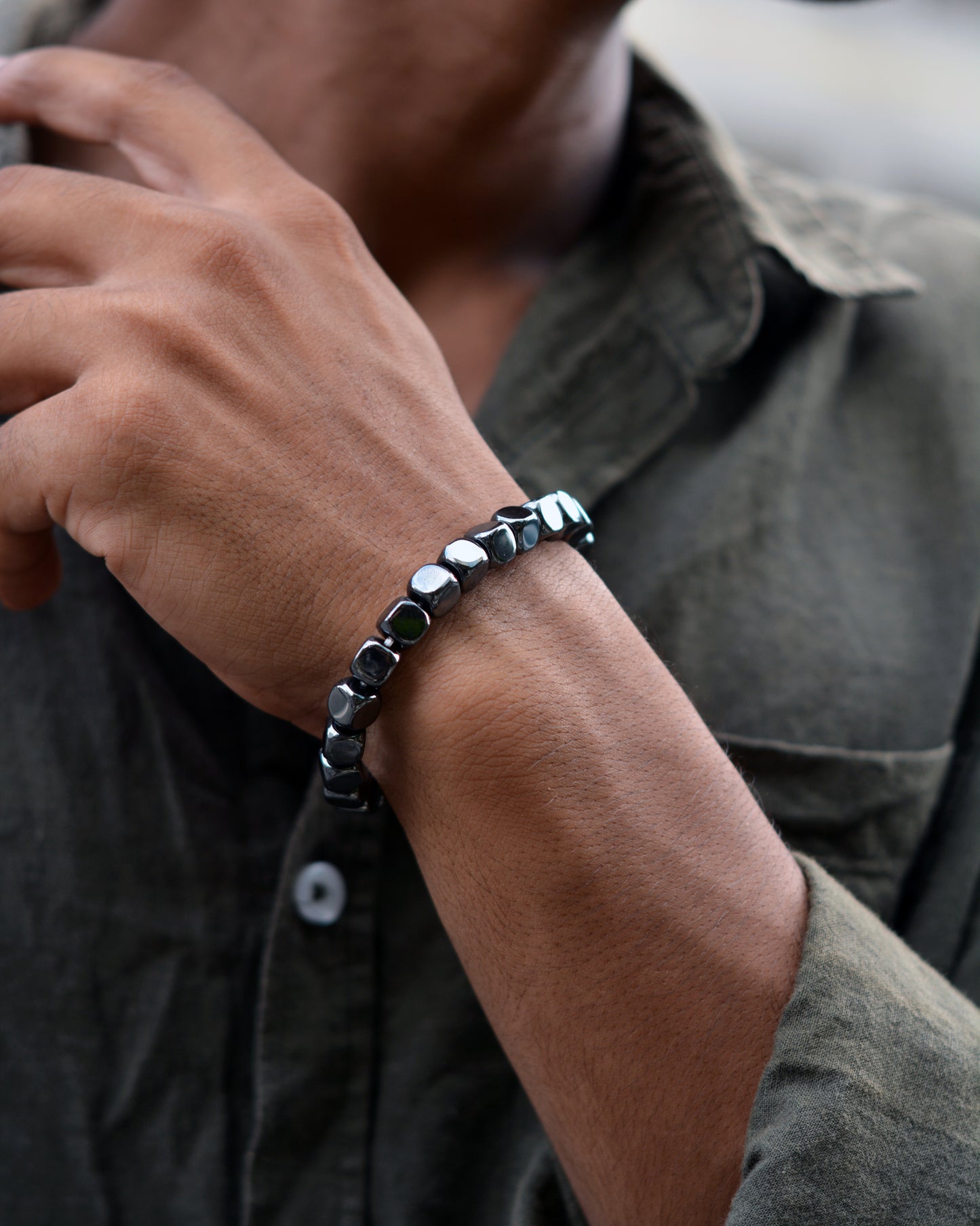Noir Grid Bracelet