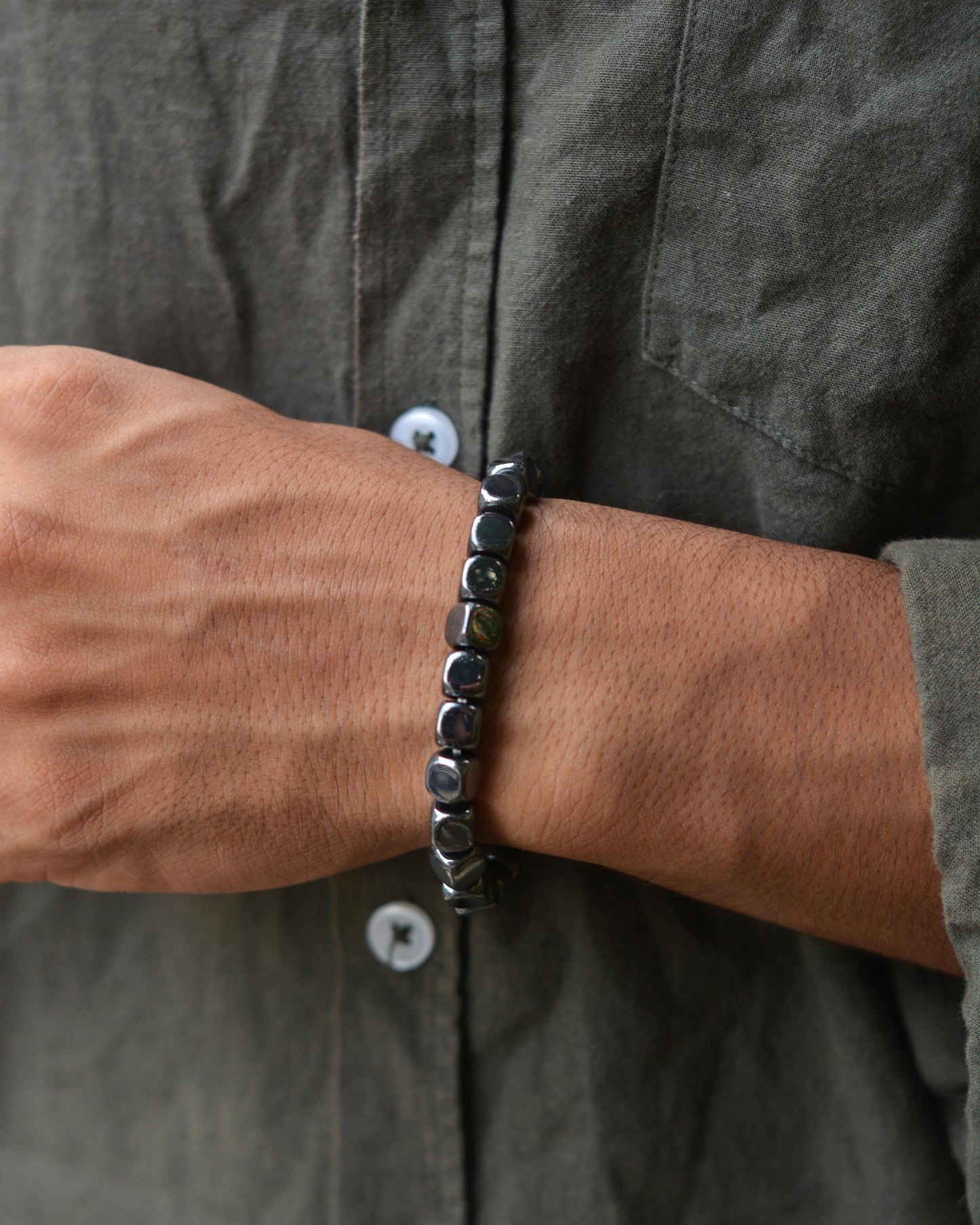 Noir Grid Bracelet