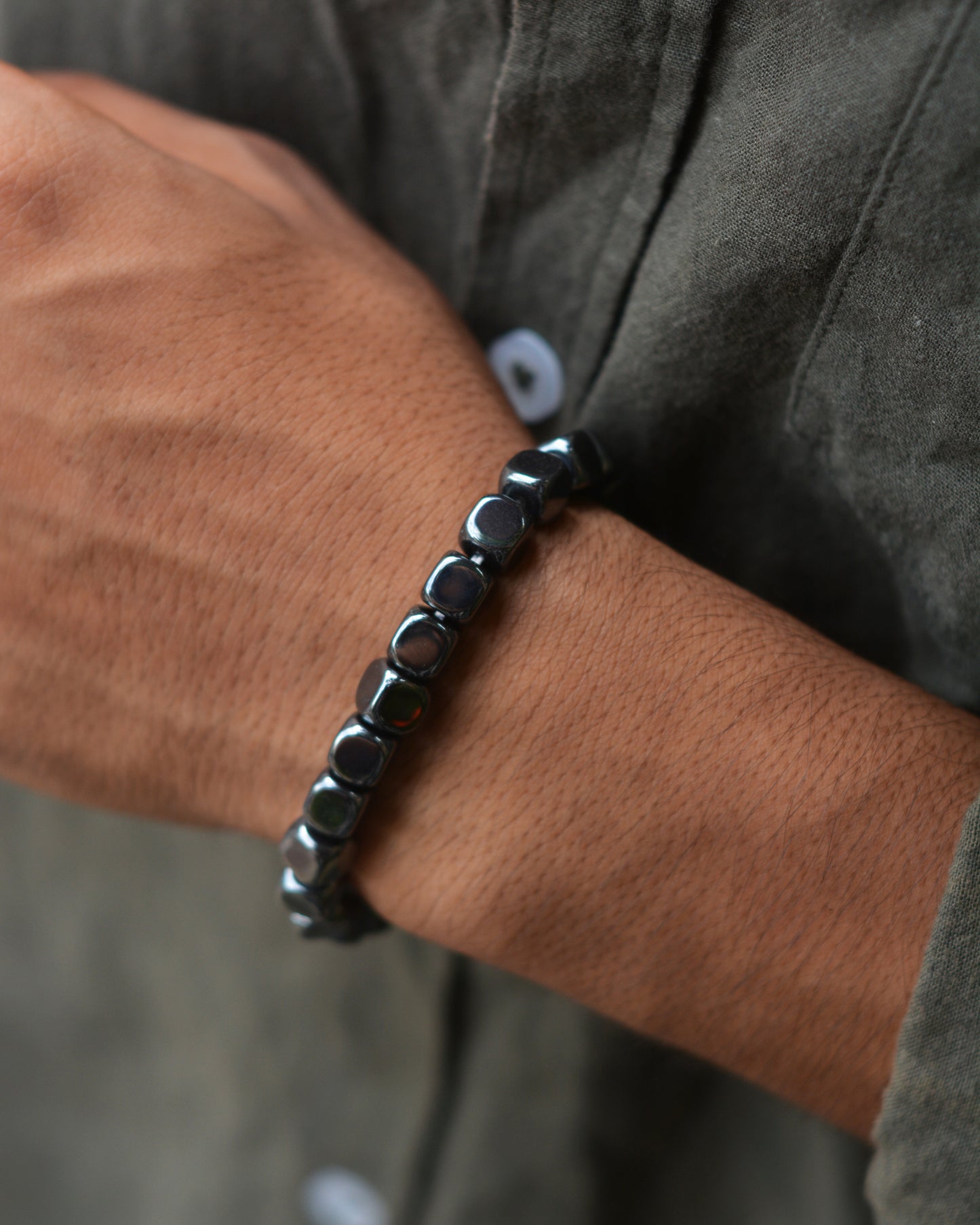 Noir Grid Bracelet