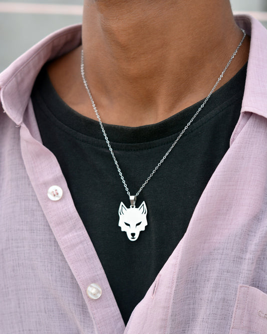 Wolf Head Pendant Necklace