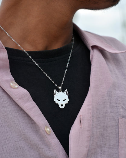 Wolf Head Pendant Necklace