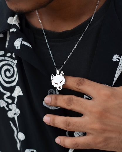 Wolf Head Pendant Necklace