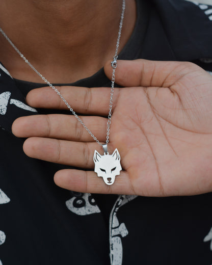 Wolf Head Pendant Necklace