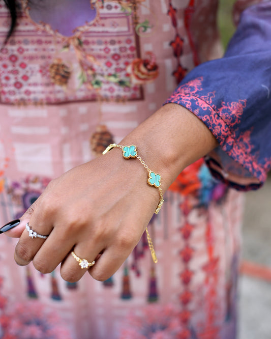 CLOVERLINE AQUA BRACELET
