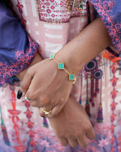 CLOVERLINE AQUA BRACELET