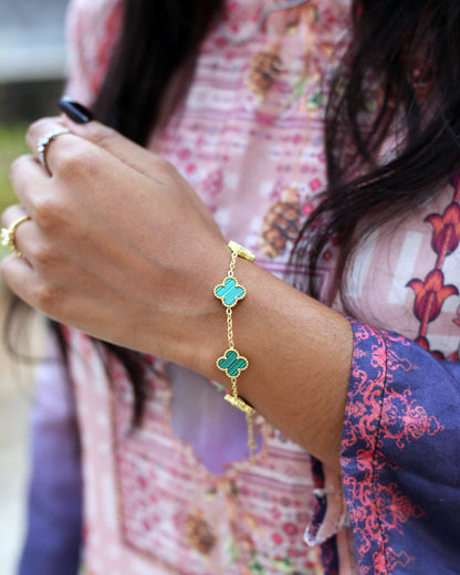 CLOVERLINE AQUA BRACELET