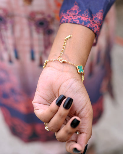 CLOVERLINE AQUA BRACELET