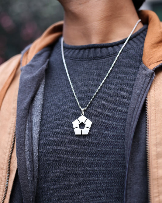 Pentagon Pulse Necklace