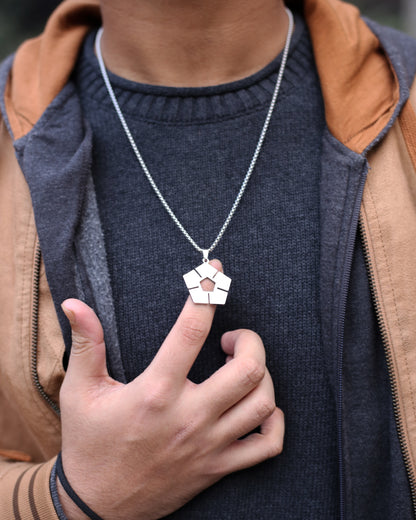 Pentagon Pulse Necklace