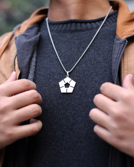 Pentagon Pulse Necklace