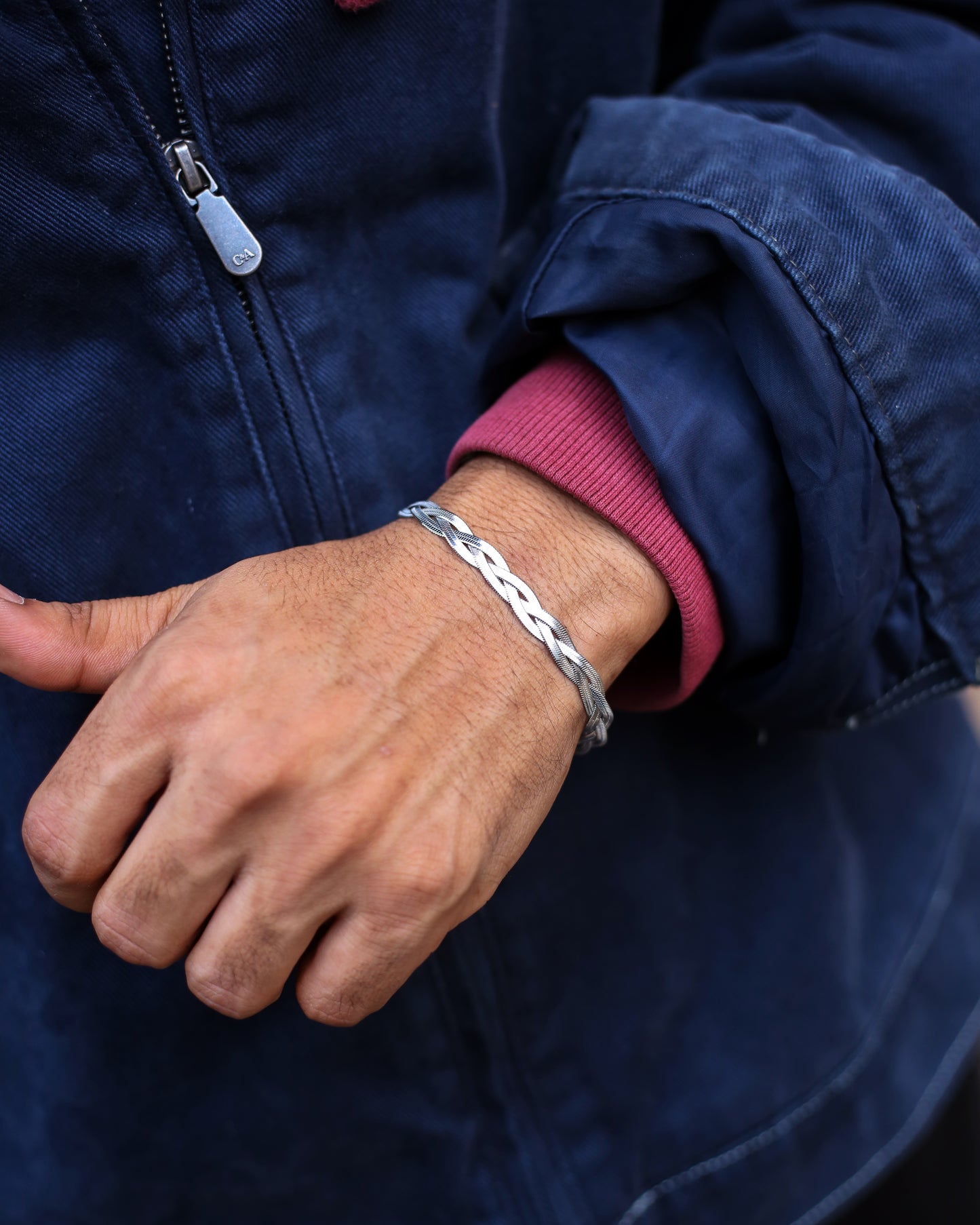 Braided Snake Chain Bracelet