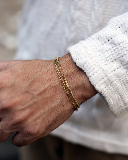 Dual Chain Elegance Bracelet