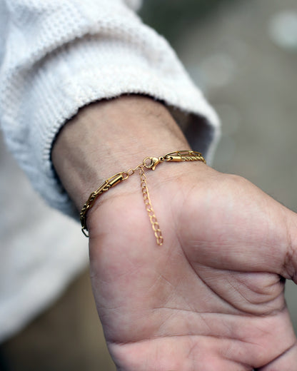 Dual Chain Elegance Bracelet