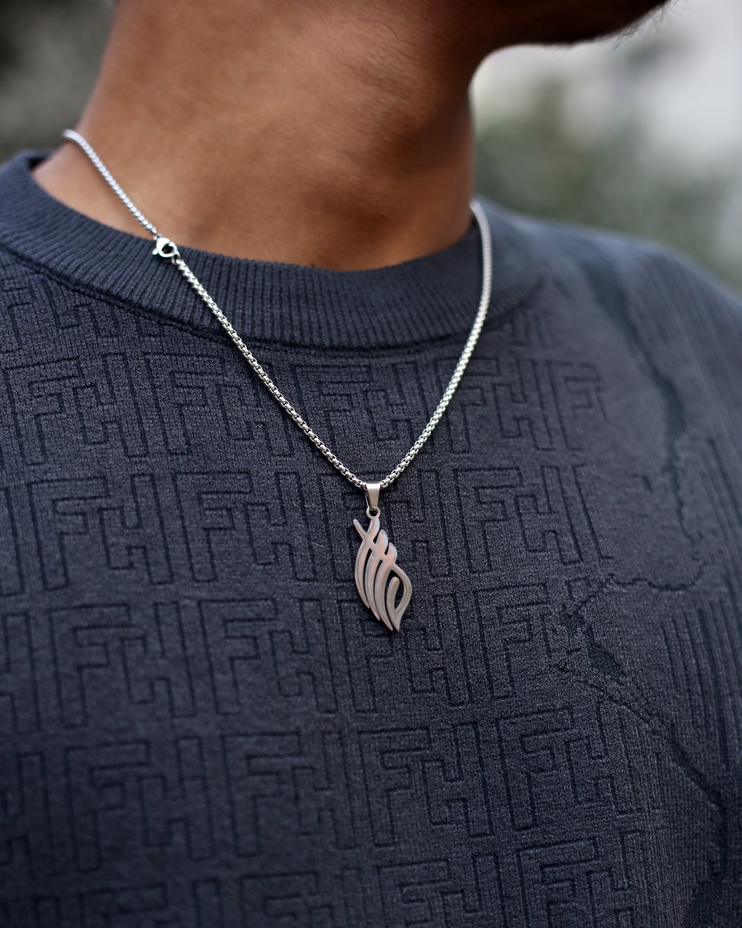 Flame Pendant Necklace