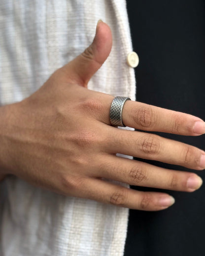 Retro Woven Storm Ring