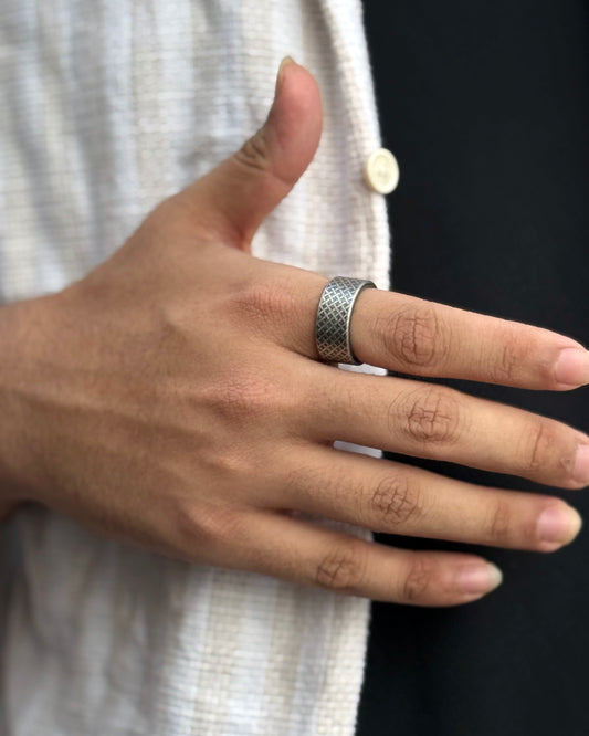 Retro Woven Storm Ring