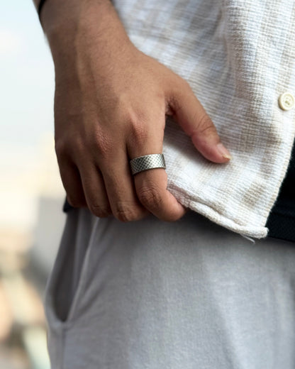 Retro Woven Storm Ring