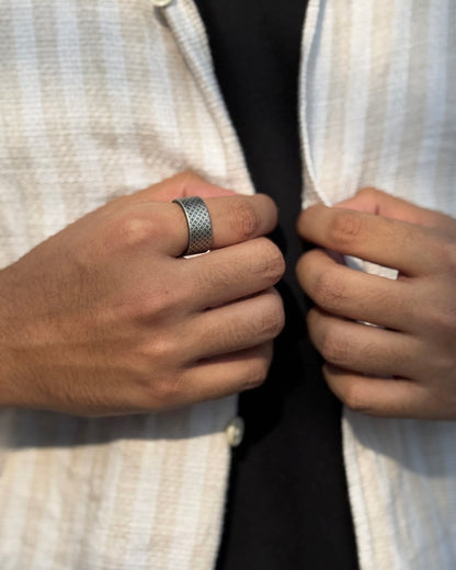 Retro Woven Storm Ring