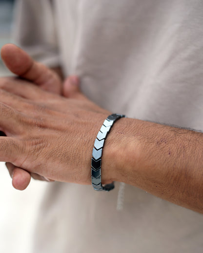 Monochrome Elegance Bracelet