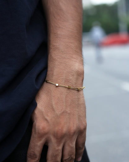 Golden Cube Bracelet