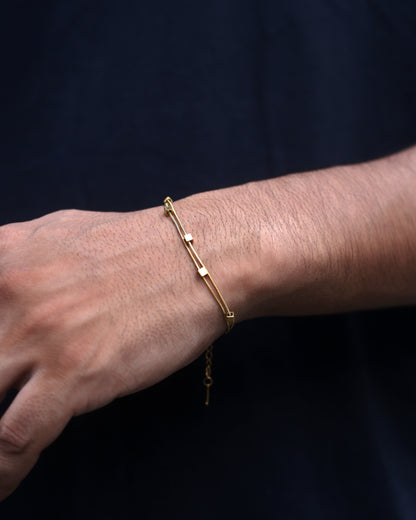 Golden Cube Bracelet