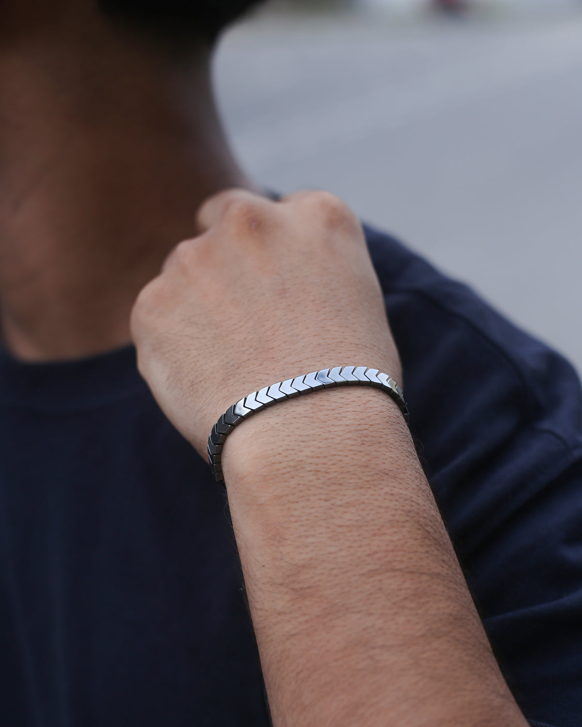 Monochrome Elegance Bracelet