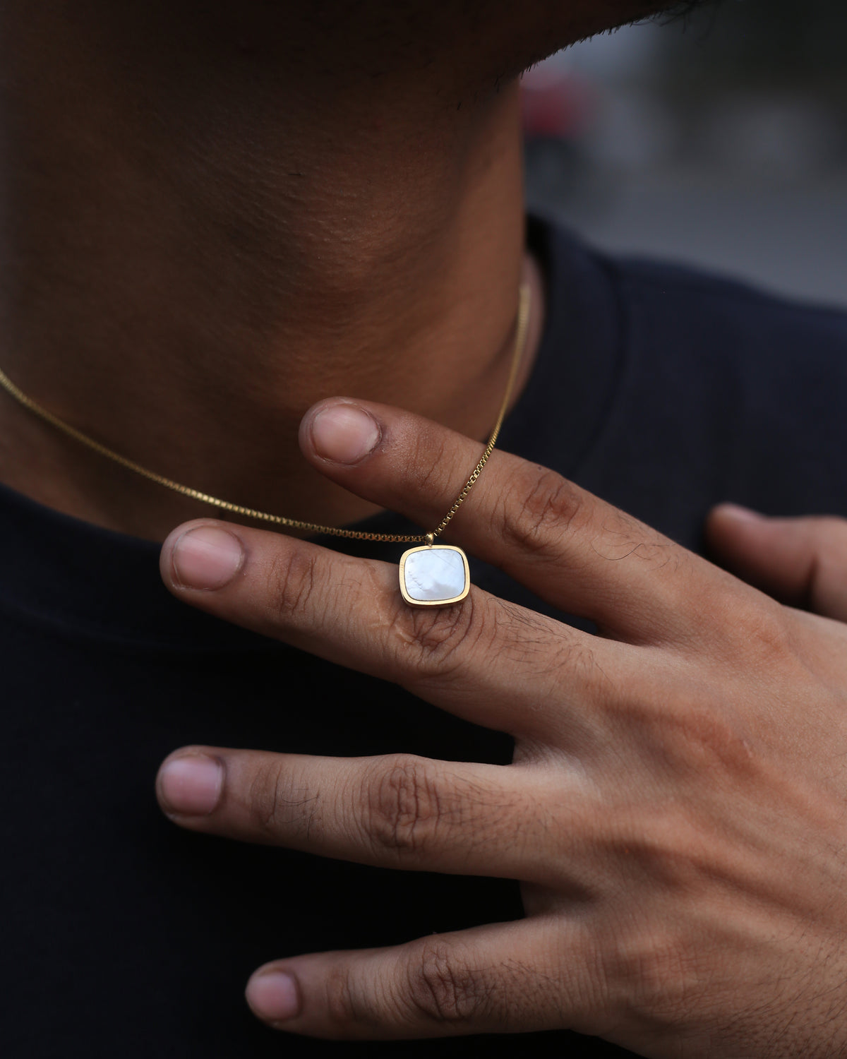 Golden Pearl Necklace